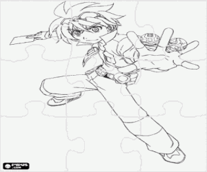 Puzzle of Dan Kuso, Bakugan coloring page