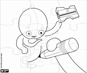Puzzle of Pypus and its own drawing coloring page