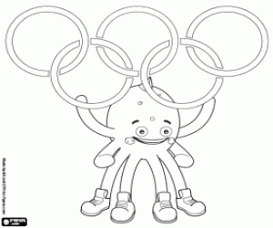 Pypus in the Olympics Games coloring page