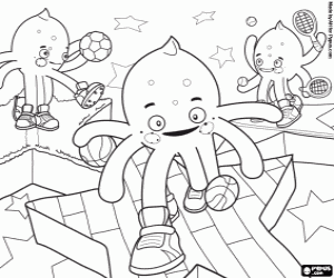 Pypus, a star of the sport coloring page