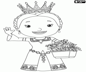 The Queen Martha coloring page