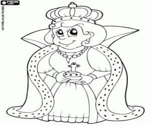 Queen coloring page