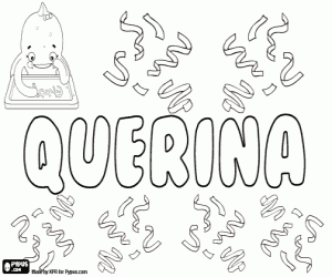 Querina, Italian name coloring page