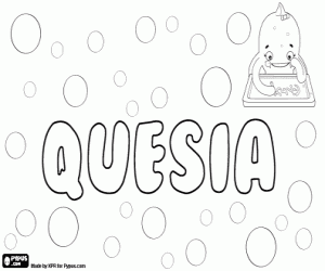 Quesia, variant of Quézia coloring page