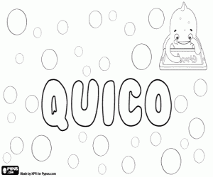 Quico, Spanish diminutive coloring page