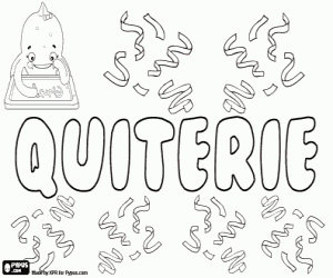 Quiterie, French name coloring page