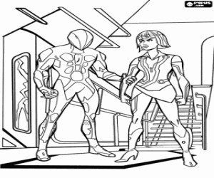 Quorra, the prisoner of Rinzler coloring page
