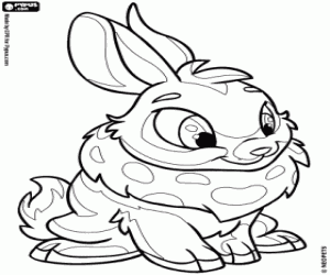 A rabbit of Neopets, Cybunny coloring page