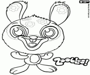 Rabbit Zooble from Petagonia coloring page