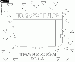 Racing Avellaneda, champion 2014 coloring page