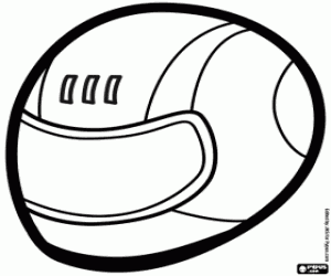 Racing helmet coloring page