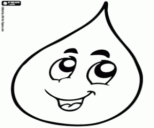 Raindrop coloring page