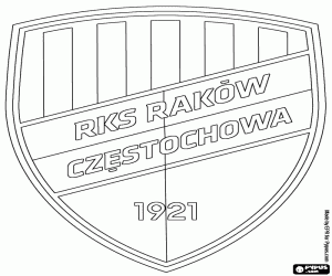 Rakow Częstochowa badge coloring page