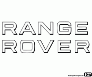 Range Rover emblem coloring page