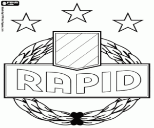 Rapid Vienna badge coloring page