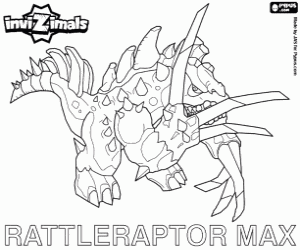 Rattleraptor Max, Invizimals coloring page