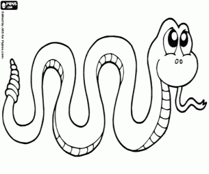 Rattlesnake coloring page
