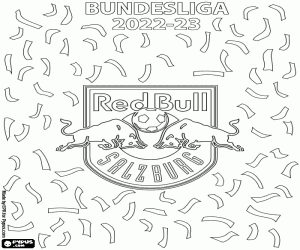 RB Salzburg, champion 2022-2023 coloring page