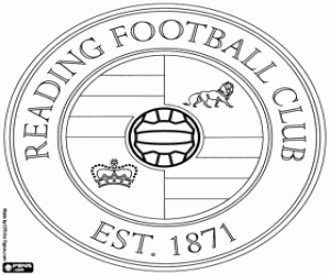 Reading FC badge coloring page