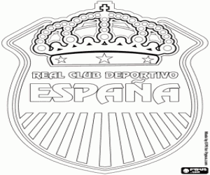 Real España badge coloring page
