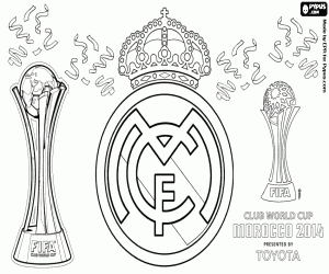 Real Madrid, Club World Cup 2014 coloring page