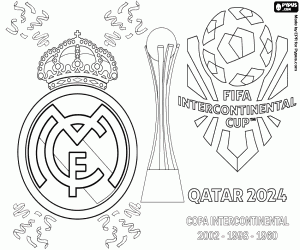 Real Madrid, Intercontinental 2024 coloring page