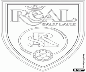 Real Salt Lake shield coloring page