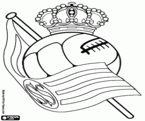 Real Sociedad logo coloring page