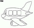 Small plane with face