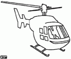 Helicopter, seen from the front