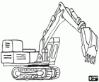Big crawler excavator