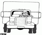 Truck with conductor