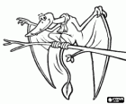 Pterodactyl on a branch