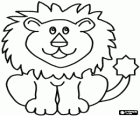 Lion seated