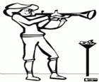 Shooting sports - Rifle shooter in action