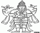 Vishnu, the preserver god in the Trimurti