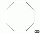 A regular Octagon, polygon with eight sides