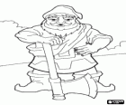 Gnome or dwarf with an ax or an axe