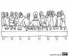 The Lord's Supper or Last Supper - Jesus gathered with his apostles on the night of Holy Thursday