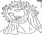 Good Friday - Face of Jesus with the crown of thorns