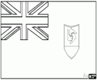 Flag of Anguilla, british overseas territory in the Caribbean