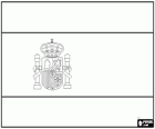 Flag of Spain with the official coat of arms