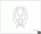 Flag of Pohnpei or Ponape, one of the Federated States of Micronesia (FSM)