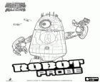 Probe robot, the robot alien with the logo of the film