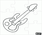 Puzzle of electric guitar