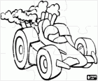 Puzzle of race car