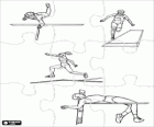 Athletics puzzle - Pole vault, long jump, triple jump and high jump