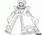 Princess with a beautiful dance dress