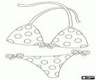 Bikini or two piece, a woman swimsuit with two parts