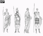 Roman men, soldiers and citizens of the Roman Empire